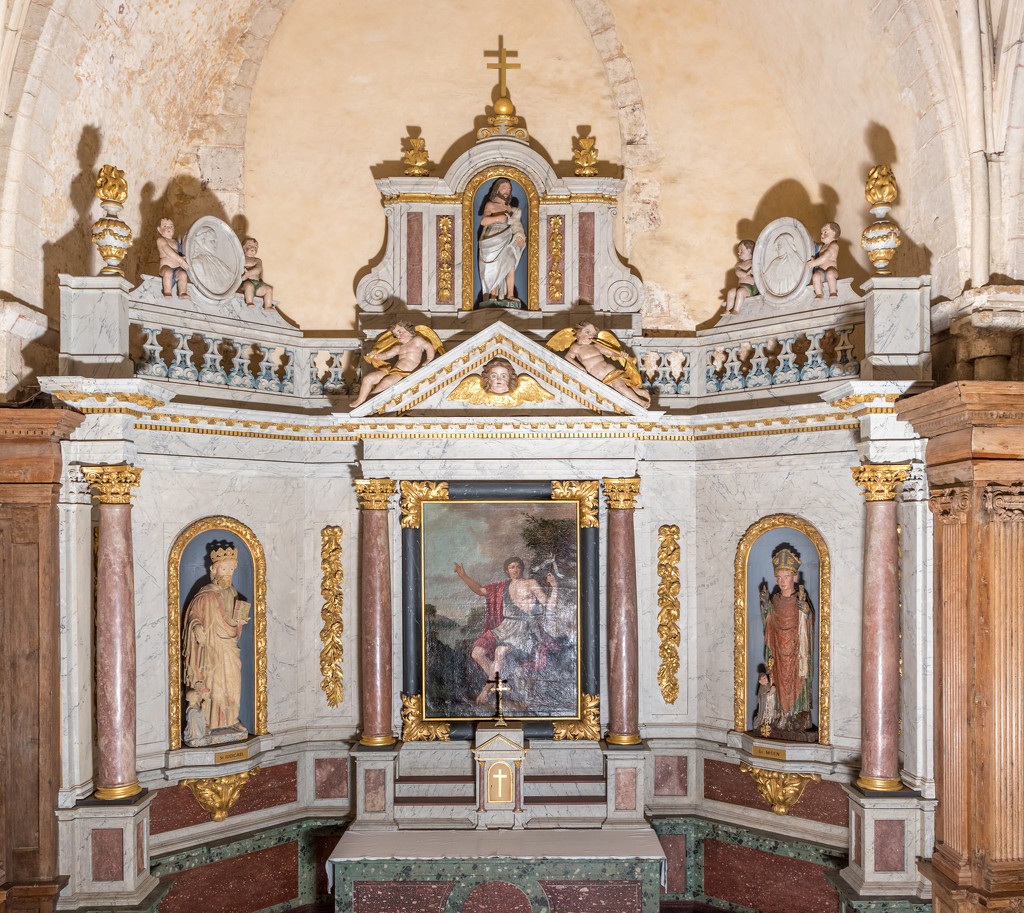 Paimpont Abbey - Side Altar of St. John the Baptist by vignouse