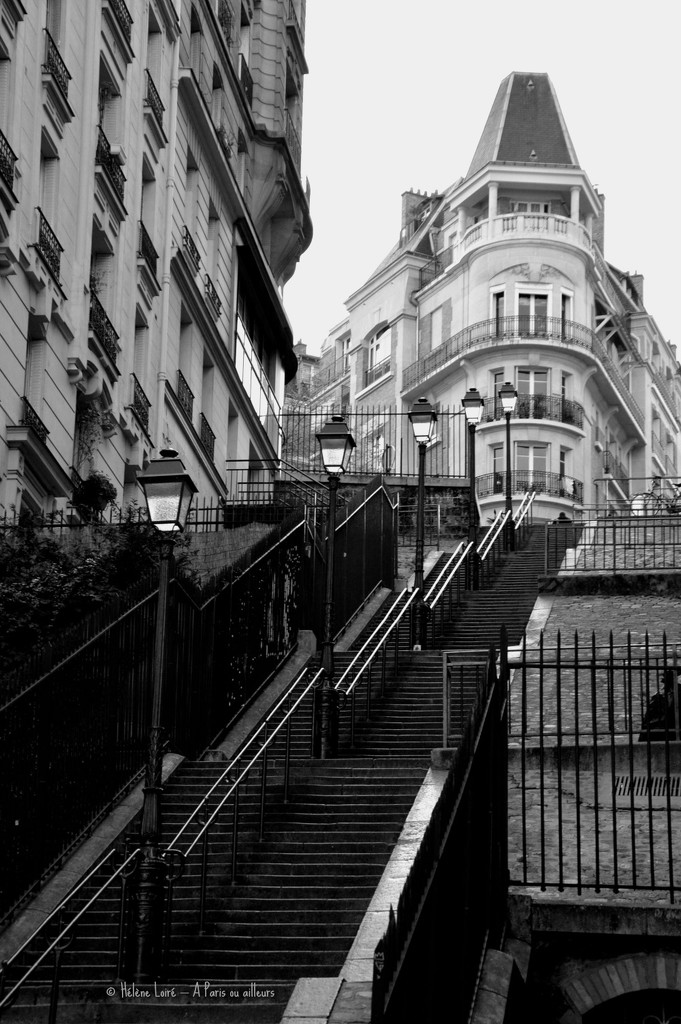 Montmartre's stairs by parisouailleurs