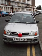 8th Dec 2015 - Rudolf the Red-nosed Car