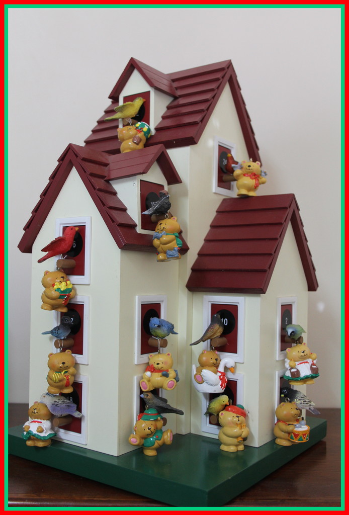 The 12 days of Christmas bears invade the birdhouse by gilbertwood