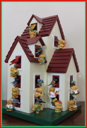 14th Dec 2015 - The 12 days of Christmas bears invade the birdhouse
