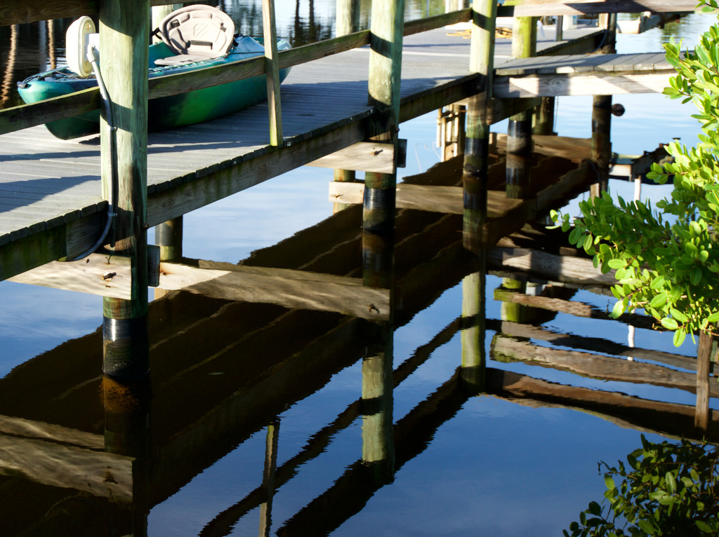 A dock is a good place to reflect by eudora