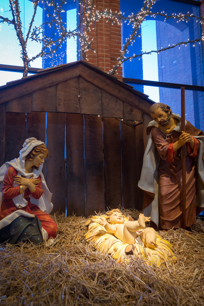 Life sized nativity by lindasees