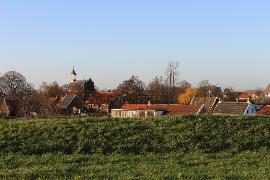 View on the village  Hoedekenskerke by pyrrhula
