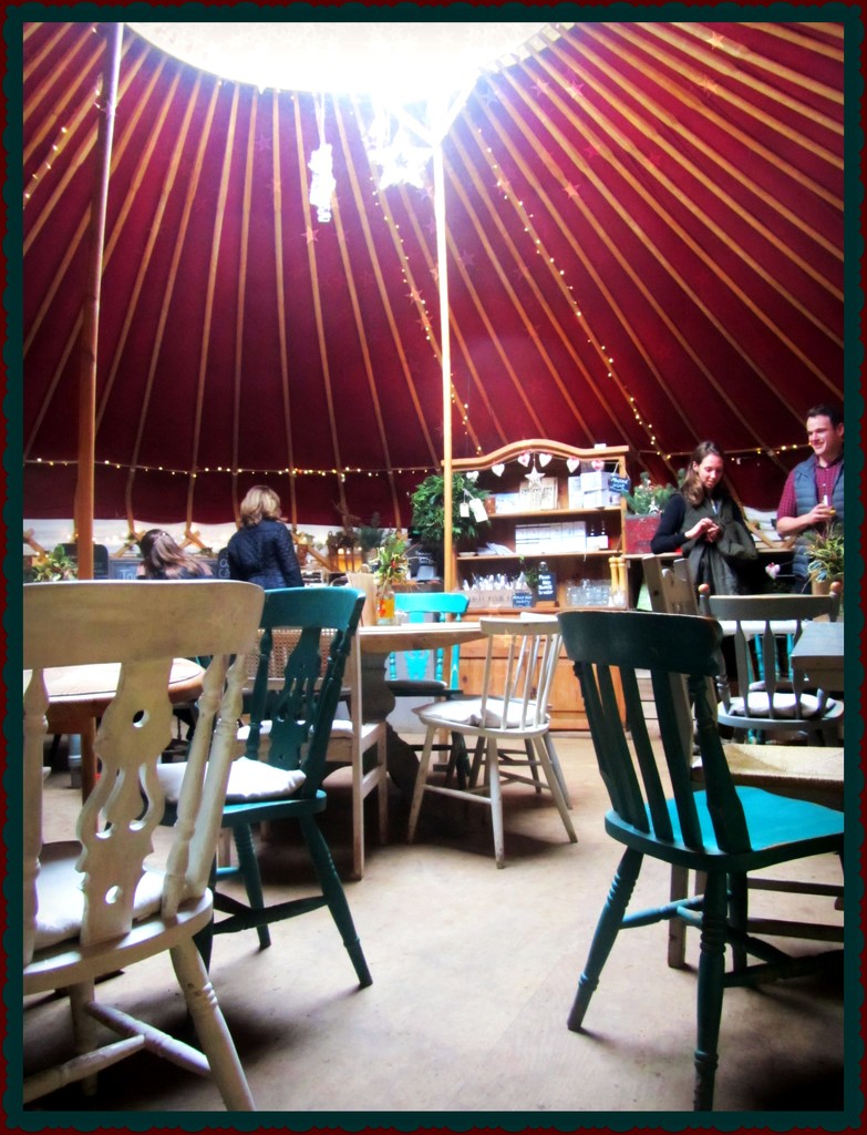 Coffee in a yurt.  :) by jokristina