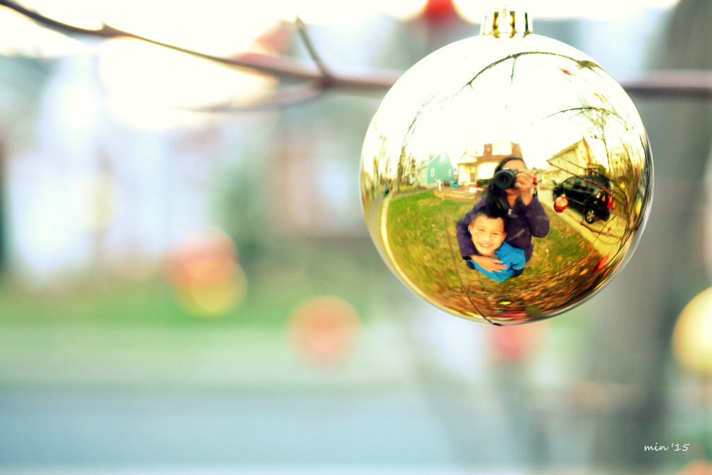 Christmas Ornament Selfie by mhei