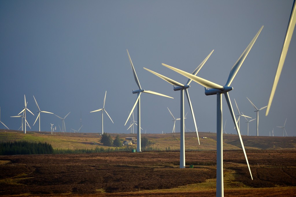 Whitelee windfarm by tomdoel