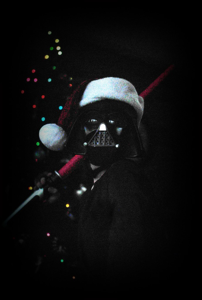 Darth Santa Wishes You Merry Christmas by alophoto