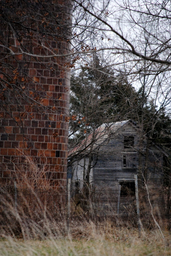 Abandoned Silo and Farmhouse by genealogygenie