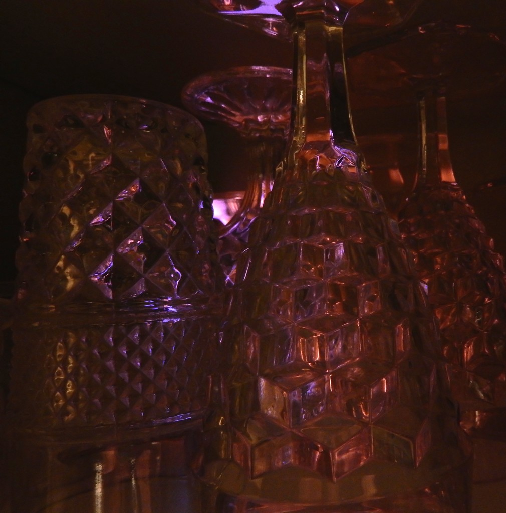 Glassware lit from behind by mcsiegle