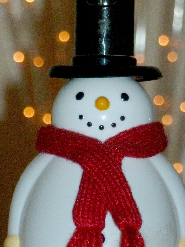 Snowman and bokeh. by wendyfrost