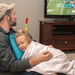 Daddy & Ri watching football after dinner by dridsdale