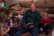 24th Dec 2015 - Grampa ready the Christmas story