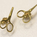 Gold scissors by bizziebeeme