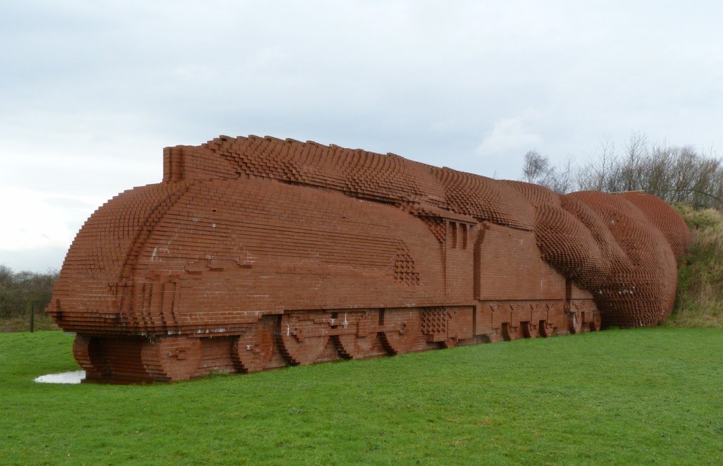 Brick Train by shirleybankfarm