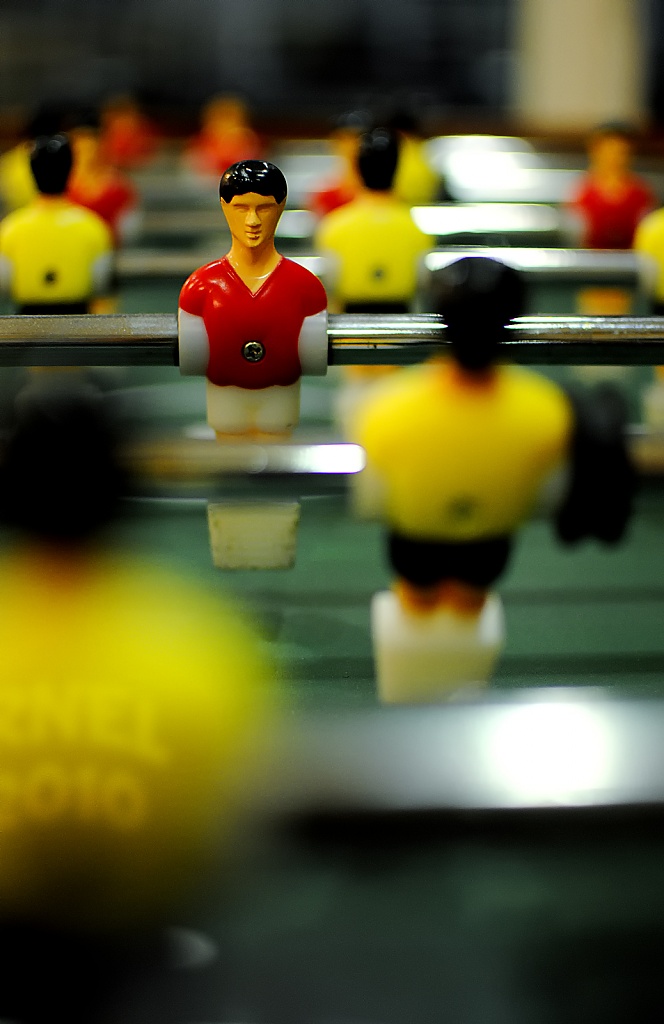 Foosball Player by nellycious