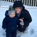 Nathan's first snow by graceratliff