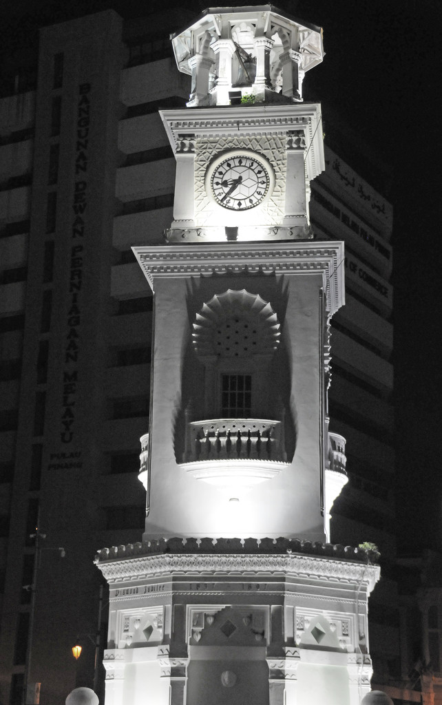Victoria Clock tower at night by ianjb21