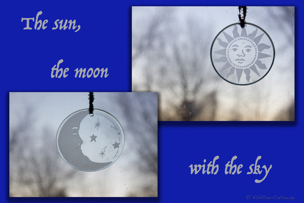 The sun,the moon with the sky by randystreat