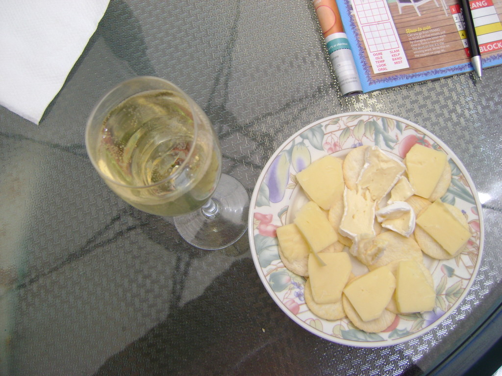 Crackers and wine Yes! by marguerita