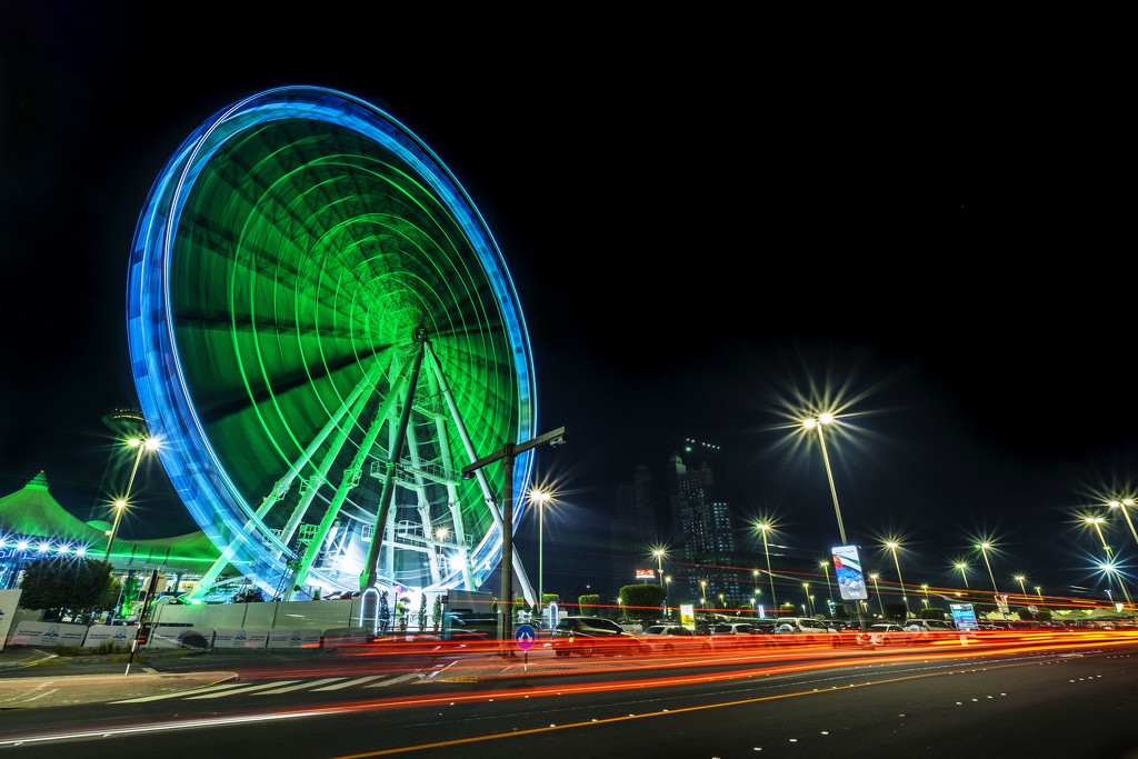Day 022, Year 4 - Last Minute Light Trails In Abu Dhabi by stevecameras