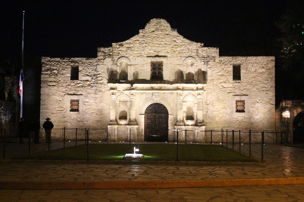 The Alamo at Night_76:365 by gaylewood