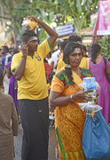 25th Jan 2016 - Thaipusan pilgrims on way to temple with milk and offerings