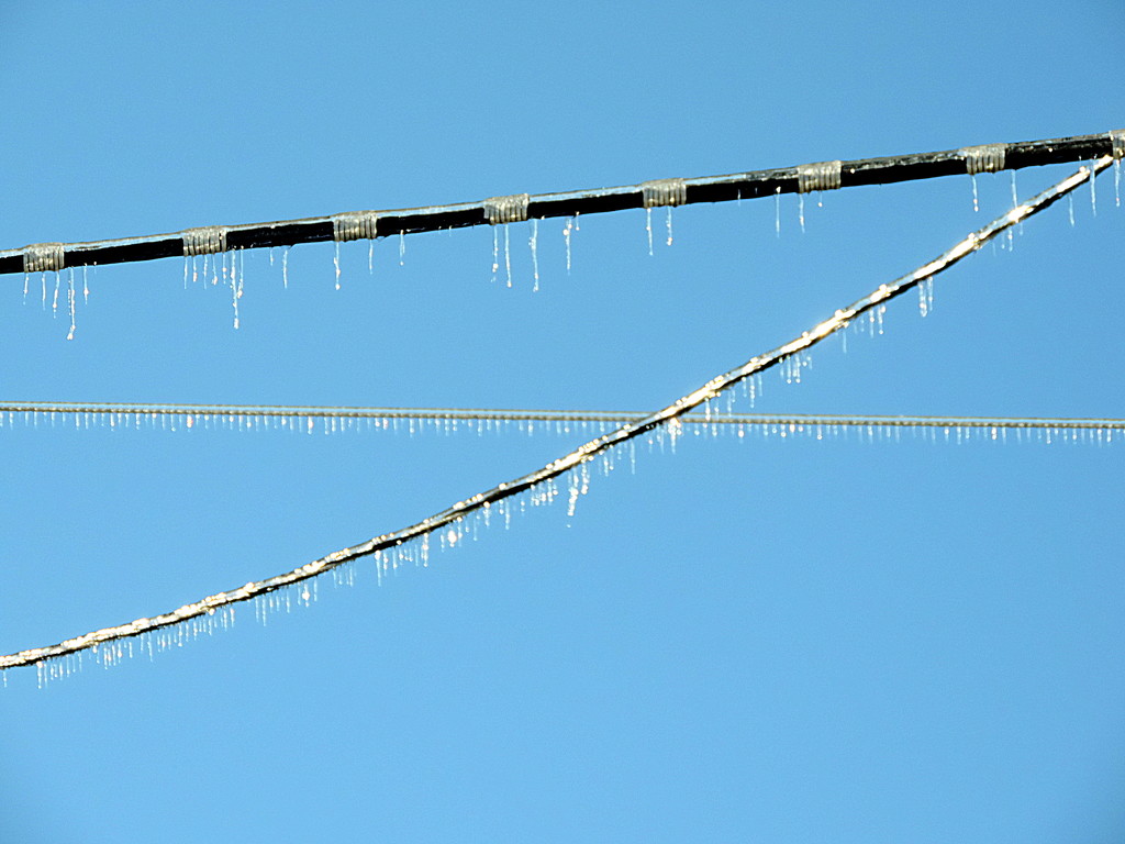 Lines of ice by homeschoolmom
