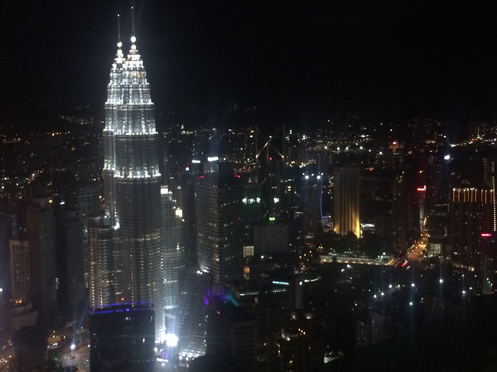 View of Petronas Towers from KL tower by richard_h_watkinson