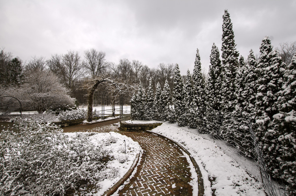 Herb garden in winter by ggshearron