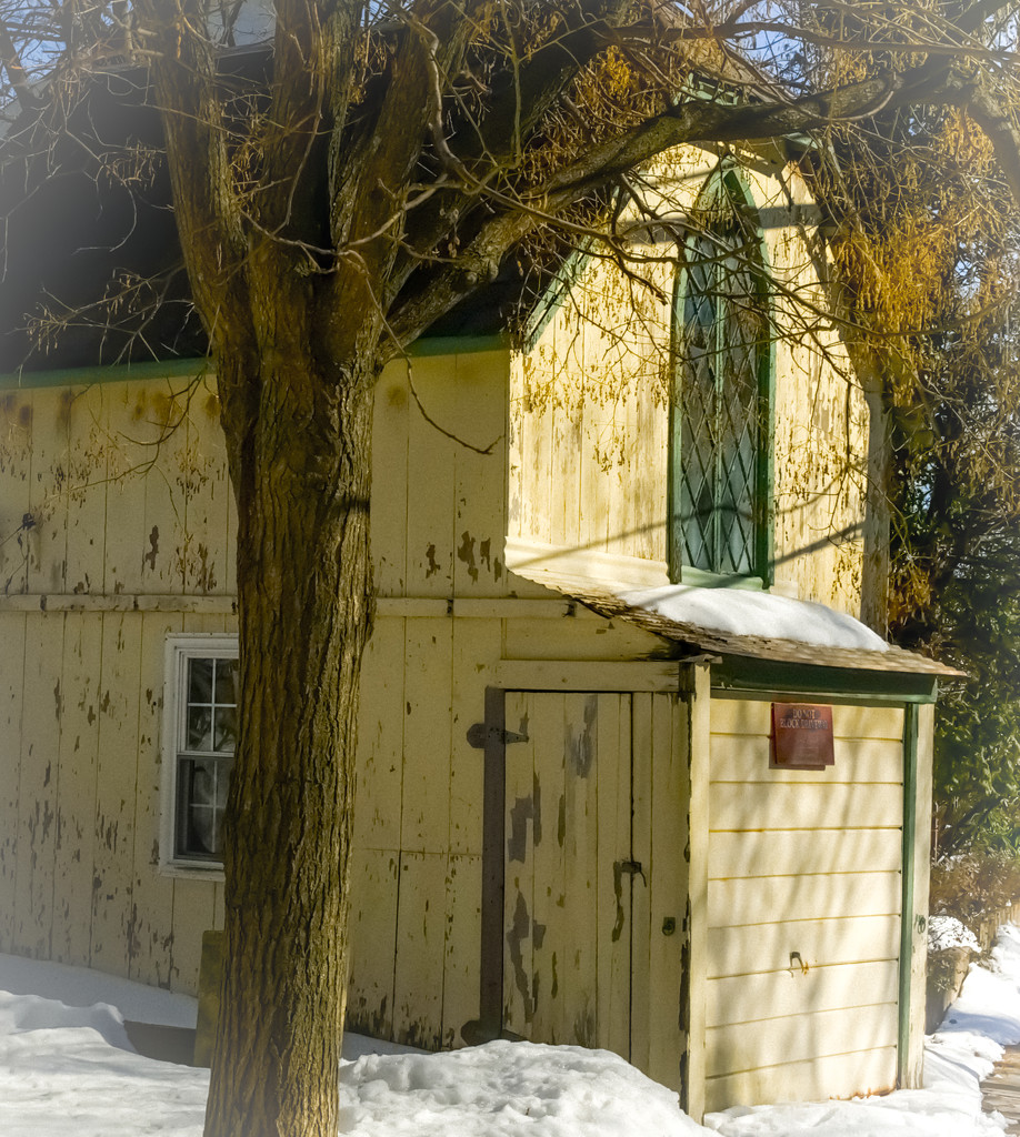 Snowy chapel by loweygrace
