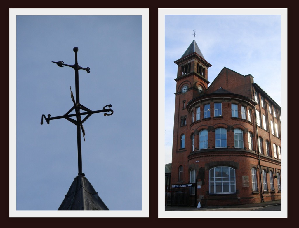 Leicester Weathervanes on former engine works by oldjosh