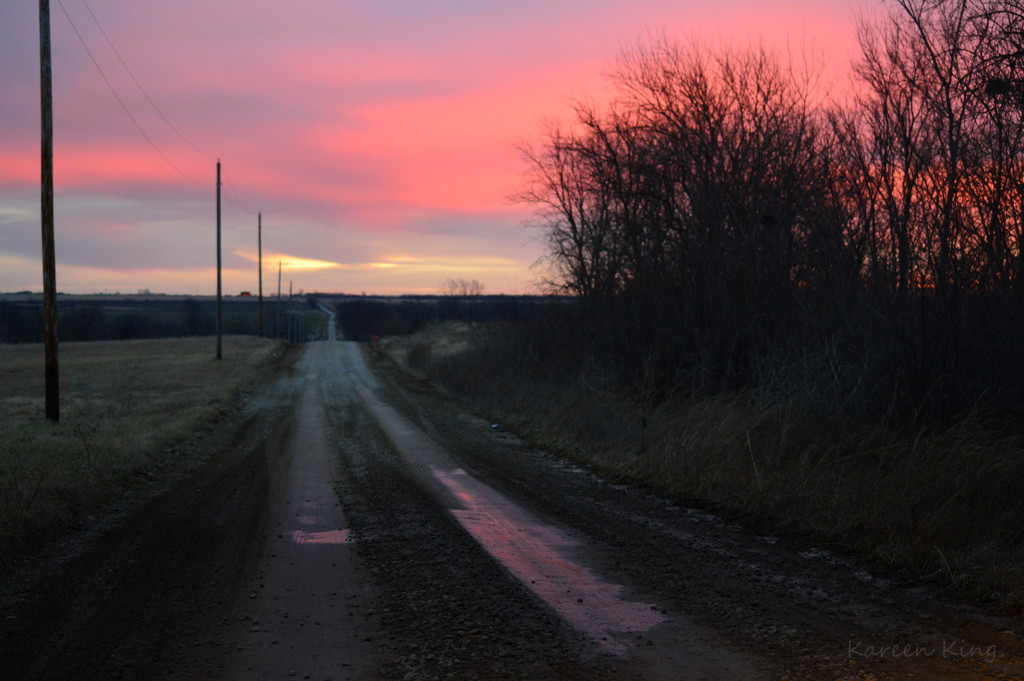 Pink Country Road by kareenking