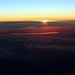 Sunrise taken from high in the sky. by bruni