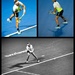 Rafael Nadal in action by annied
