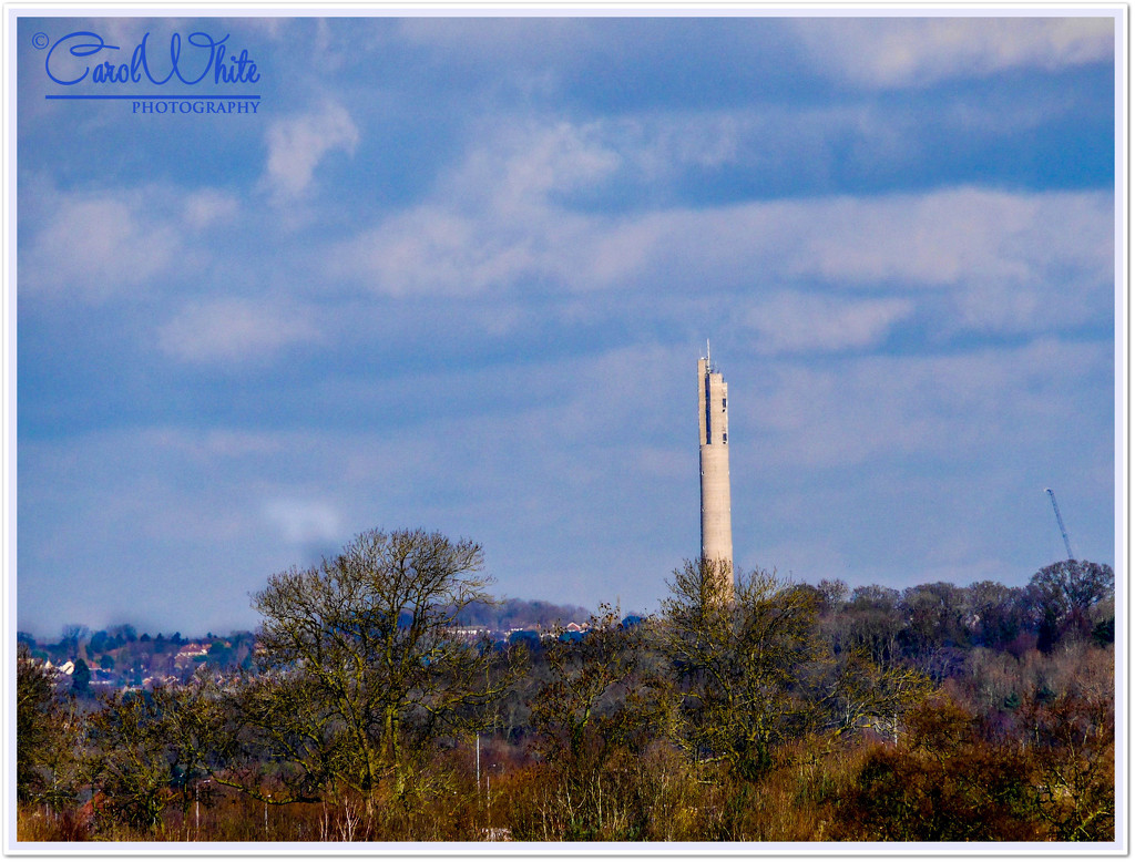 Northampton Lift Tower From Gayton (about 5 miles distance) by carolmw