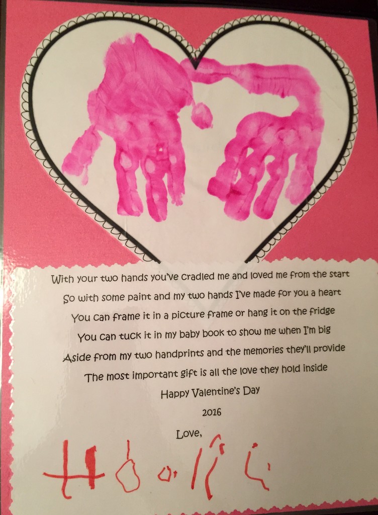 💗 "With your two hands you've cradled me and loved me from the start so with some paint and my two hands I've made for you a heart" Love Adalyn by mdoelger