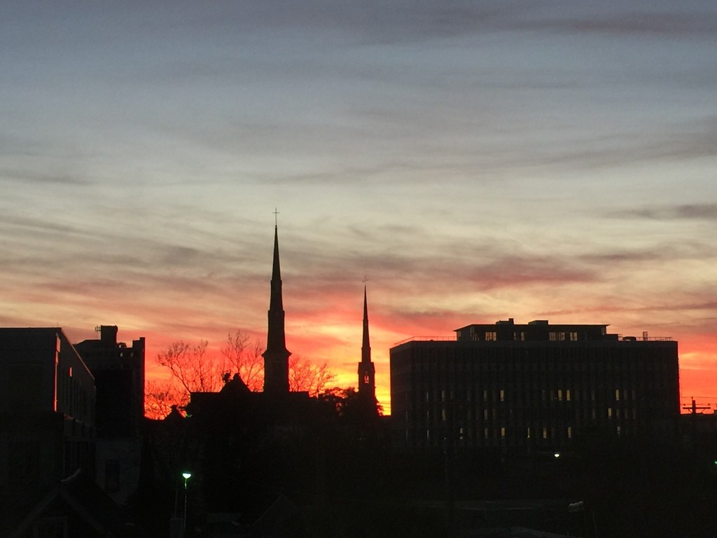 A recent sunset over downtown Charleston, SC by congaree