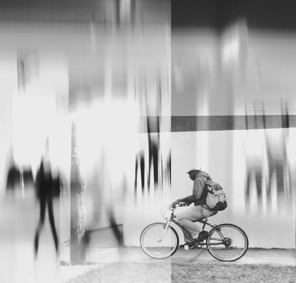 Biker at the mall by joemuli