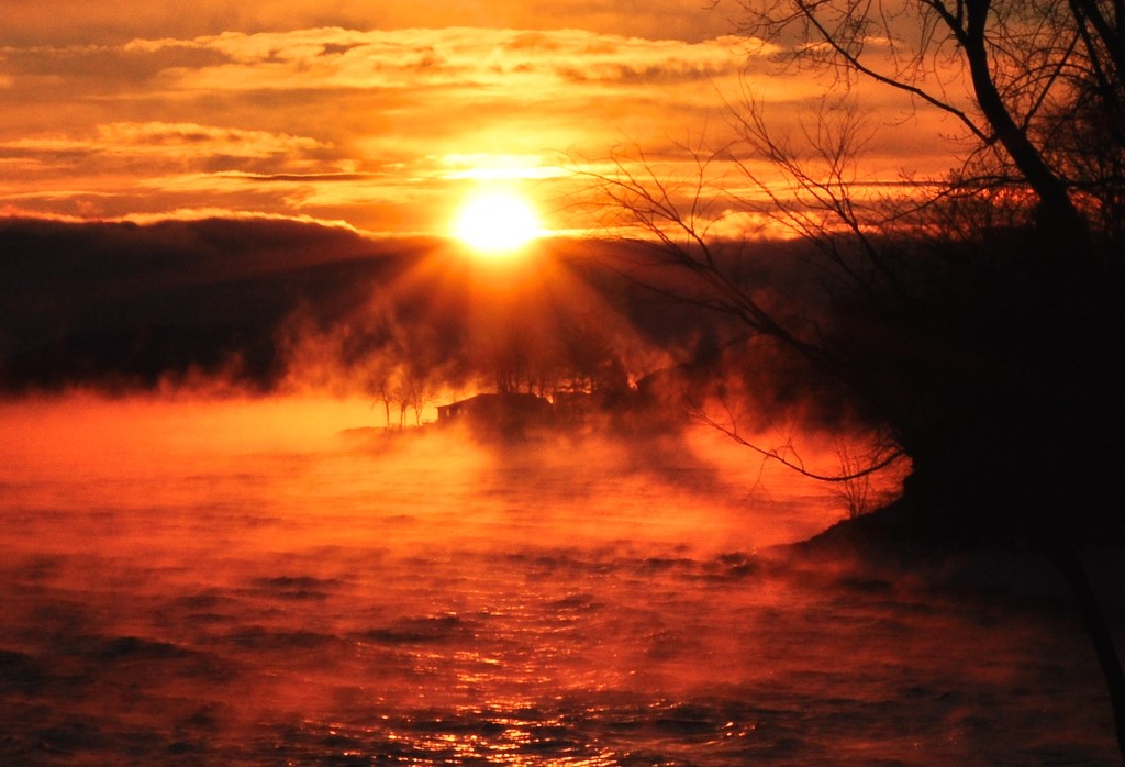Lake smoke and sunrise by momarge64