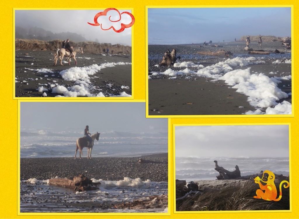 Sea Foam and Sea Horses by pandorasecho