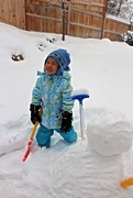 25th Dec 2015 - 第一次玩雪的小孩