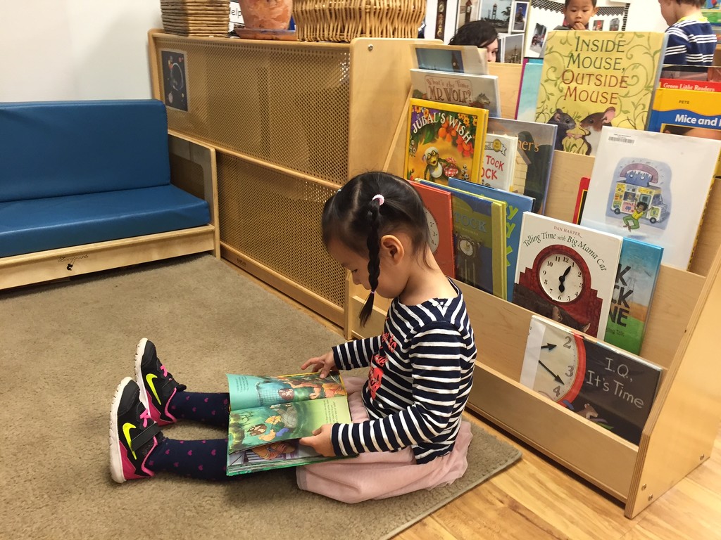 Visiting the book center during choice time by iamcathy
