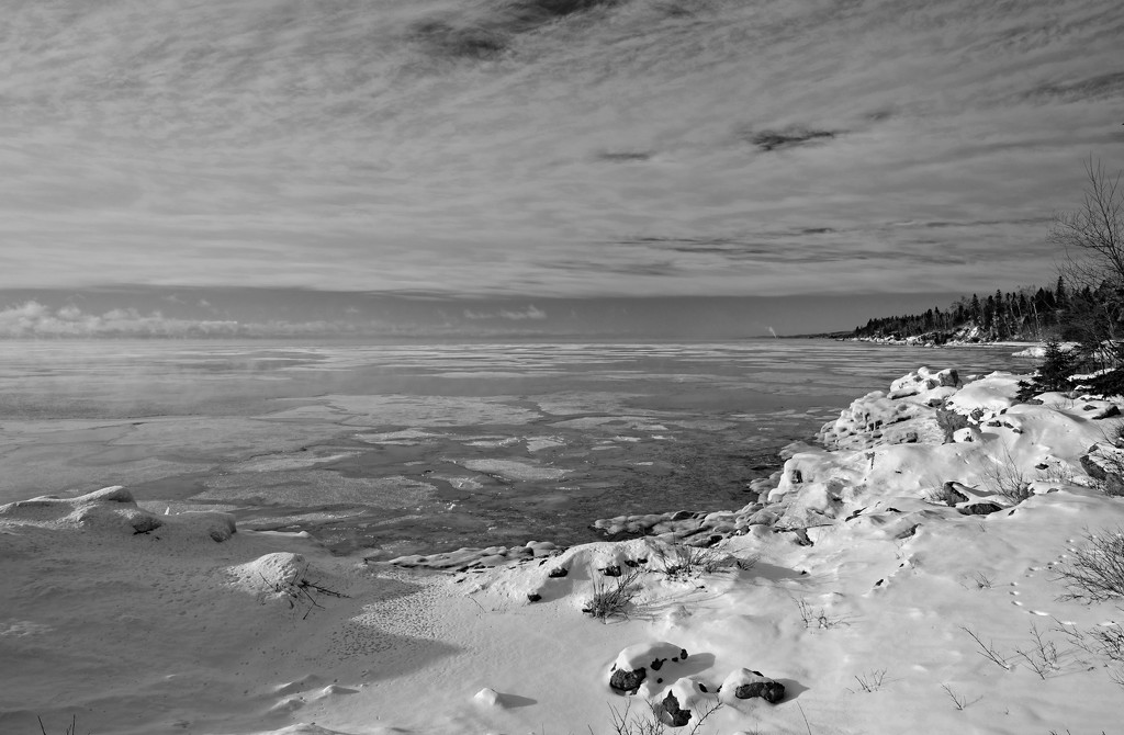 Clouds meet Pancake Ice by tosee