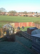 19th Feb 2016 - Frost on the lawn, and the shed. 
