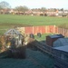 Frost on the lawn, and the shed.  by denidouble