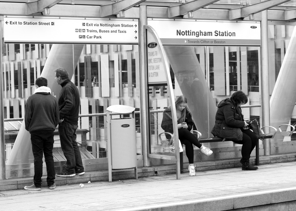 Nottingham Railway Station Tram Stop by phil_howcroft