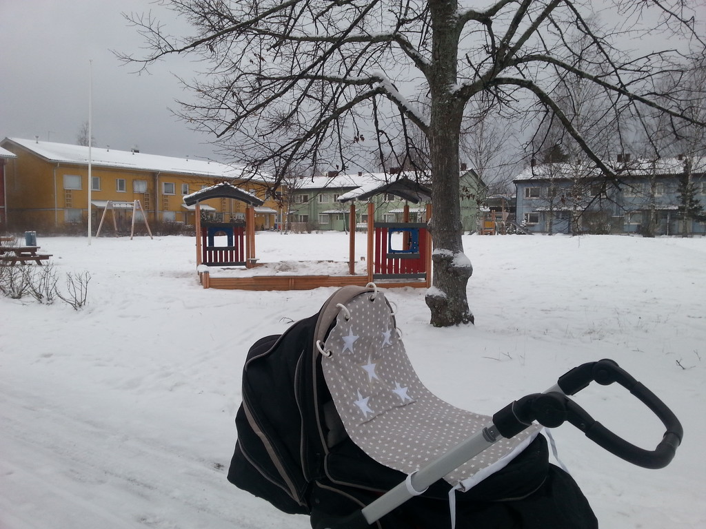 Winter walk with the baby by annelis