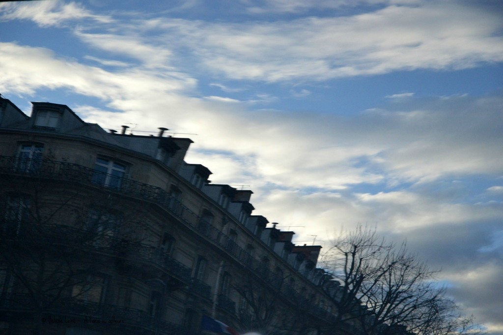 Paris in a car's back window by parisouailleurs