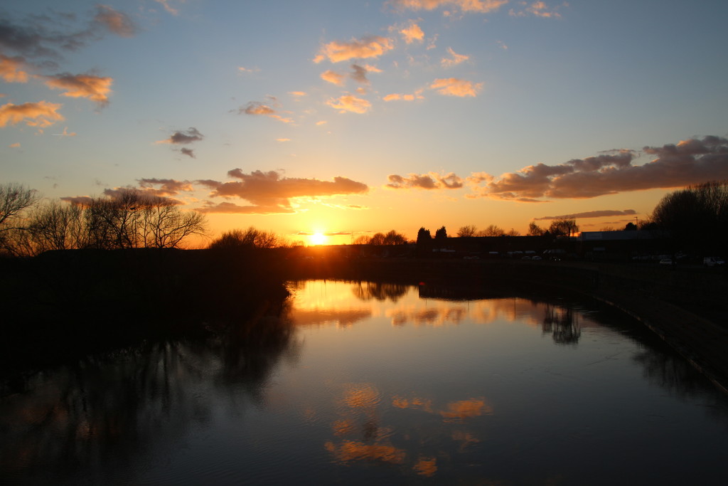 Sunset From Wilford Toll Bridge by oldjosh